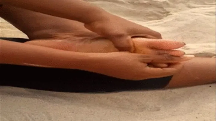 Hot GH Babe's Ebony Soles to Observe On Beach Pt. 2