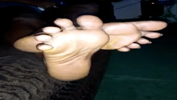 Akweley's Ebony Soles Crossed & Not at Ankles