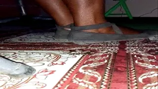 Akweley's Feet In Shoes & Removed with Sexy Heels From Behind Shown