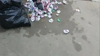 Satisfyingly Stomping and Crushing Cans!