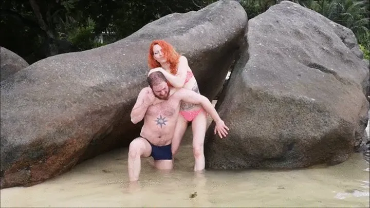 Mixed wrestling domination in the ocean