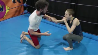 Bjj experienced boyish style girl wrestles competitively full session