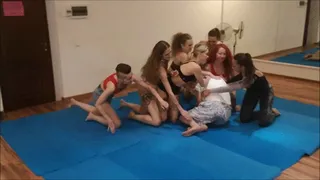 guy vs 7 Russsian girls