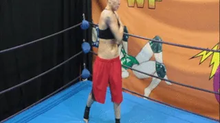 Fem. professional boxer wrestles