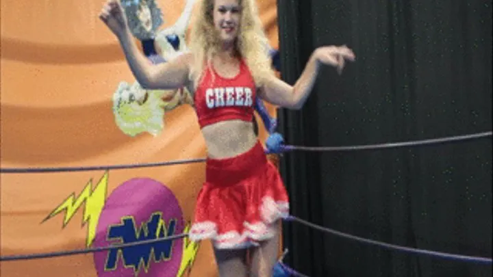 Submitted under cheerleader's armpit