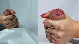 Lots of rings with plum nails and filmed from two angles...weird!
