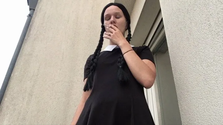 Smoking Wednesday Addams