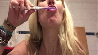 Vigorous toothbrushing