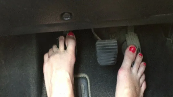 Barefoot on pedals