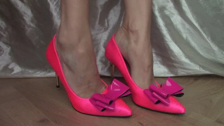 Barbie Pink Bow High Heels