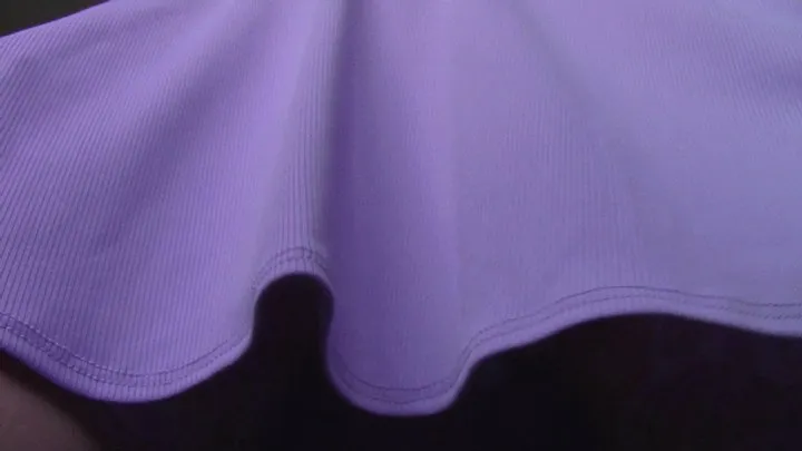 Lilac Satin Panty Upskirt & Scissorhold