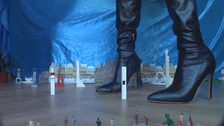 Tiny Town Under Giantess Attack