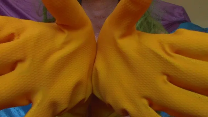 Yellow Rubber Gloves JOI