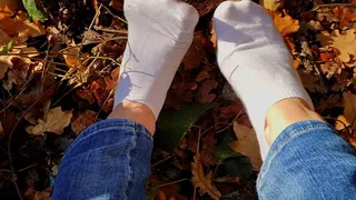 Sock Walk In Mud - Lick them!