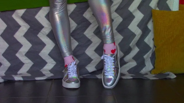 Holographic Shiny SNEAKERS SNIFF Slave