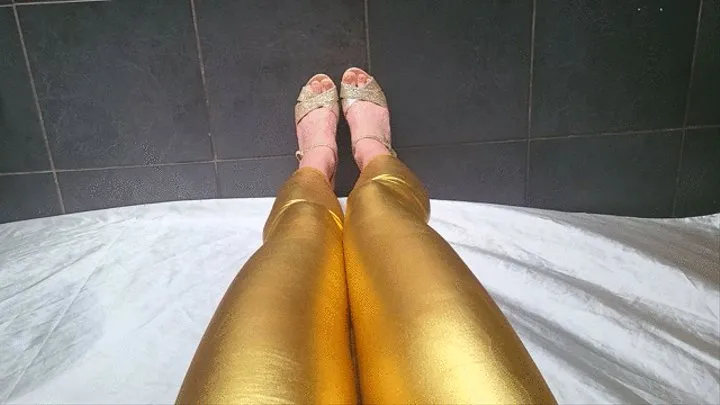 Gold Sandals Goddess View