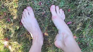Barefoot Feet In Mud