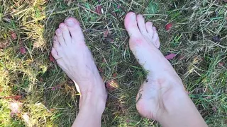 Barefoot Feet In Mud