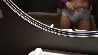 ABDL Public Bathroom Diaper Wetting-Monica Jade