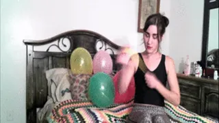 Balloon blowing, huffing, hugging, humping!