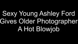Hot Young Model Ashley Ford Blows Me During a Photo Shoot