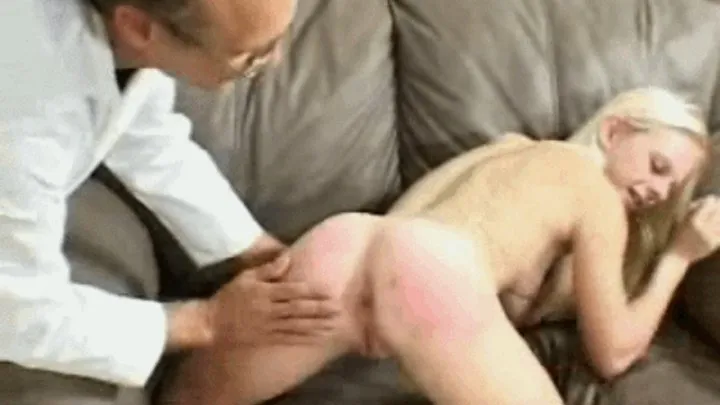 Cheerleader Gets a Physical Examination via Spanking