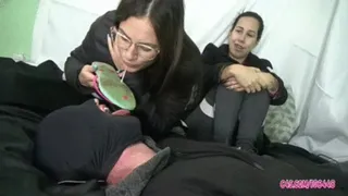 Clean your Soles with our Disgusting Spitting by Evelyn and Bruna