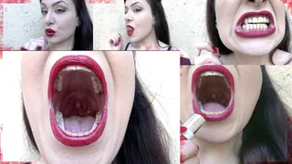 Uvula dance, mouth check, lipstick smudge (1280 x 720 )