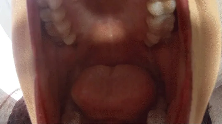 Inside my mouth with gummy bears