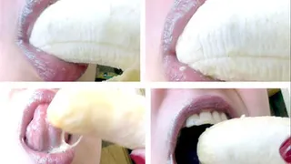 Banana sucking licking game