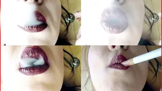 Every detail of my smoking lips
