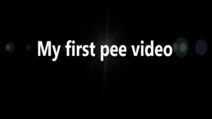 My first pee video