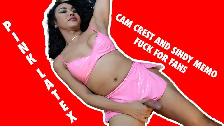 Pink Latex: Sindy Memo and Cam Crest Fuck for Fans