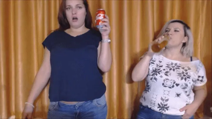 2 women and a lot of hot burps. Compilation