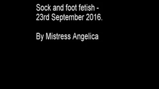 Sock and foot fetish - 23rd Sept 2016