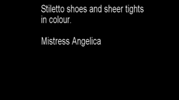 Stiletto shoe dangling