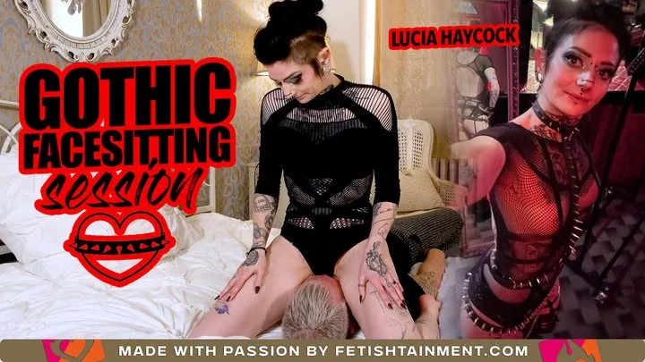 It's time for me to sit on his face and make him suffer under my ass ( Facesitting Session with Gothic Queen Lucia Haycock )