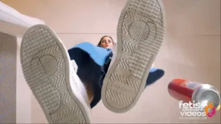 I'll crush you under my Adidas sneakers ( Giantess Floorviews with Lena C )