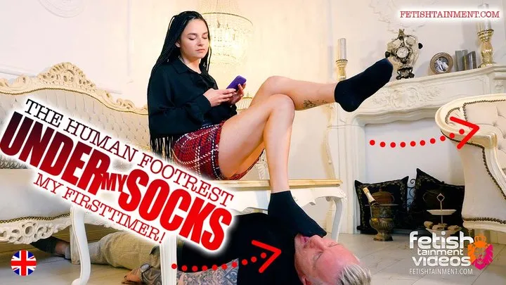 A licking tongue under my socks ( Sock Worship with Miss Karey - english spoken ) - MP4