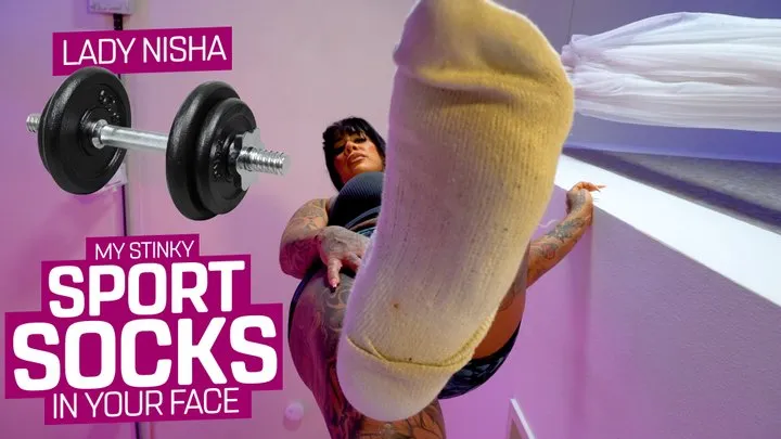 You will now get my stinky sports socks in your miserable face! ( Giantess Feet & Socke with Lady Nisha )