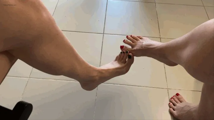 HOT FEET FOOTSIE POV