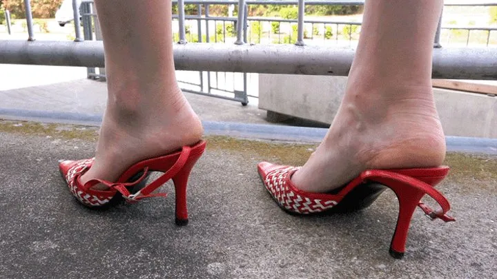 zedne Francine‘s red high heels