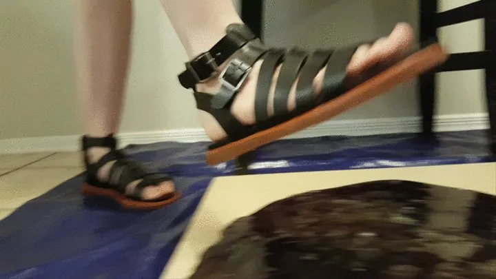 Asmodeus Gladiator Sandals Stuck