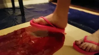 Misty's Sticky Flip Flops