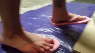 Lola Paige Stuck in Sticky Flip Flops