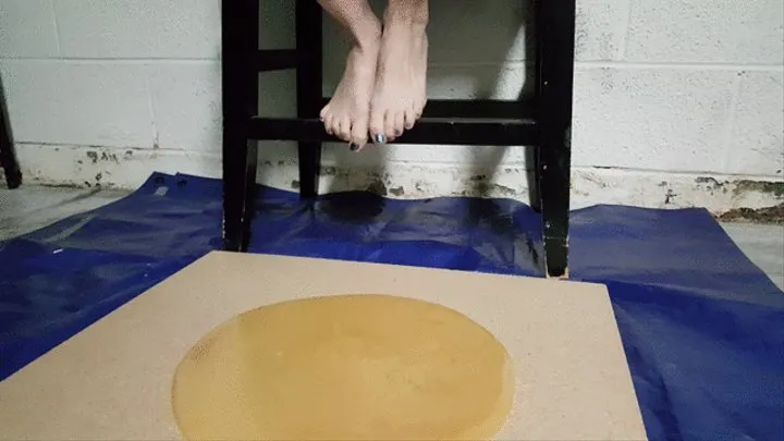 Asmodeus Stuck Barefoot in Glue Trap