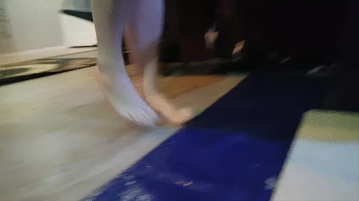 Moxie Stuck Barefoot in new Red Glue Trap