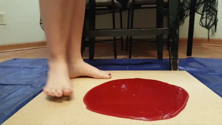 Ling Stuck Barefoot in New Mega Sticky Glue Trap