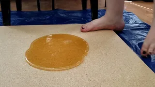 Jade Bunniii Stuck Barefoot in Ultra Mega Sticky Glue Trap