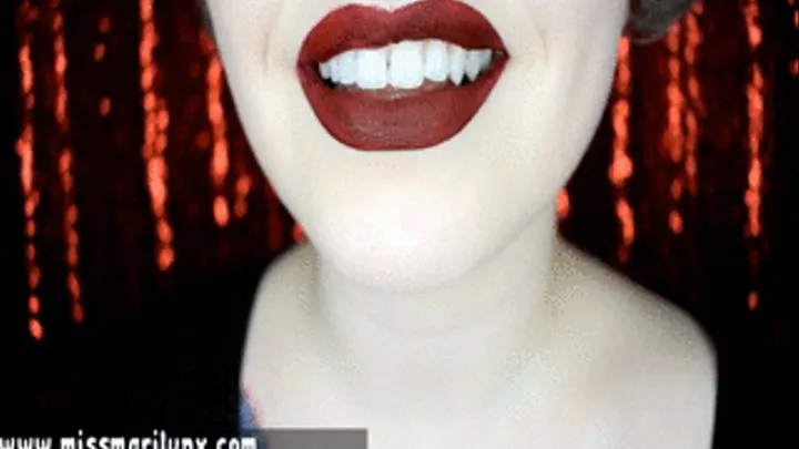 Red Lips, Perfect Teeth Mouth Fetish